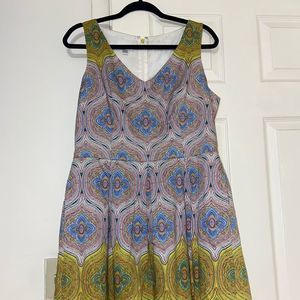 London Times sleeveless v neck midi dress size 14